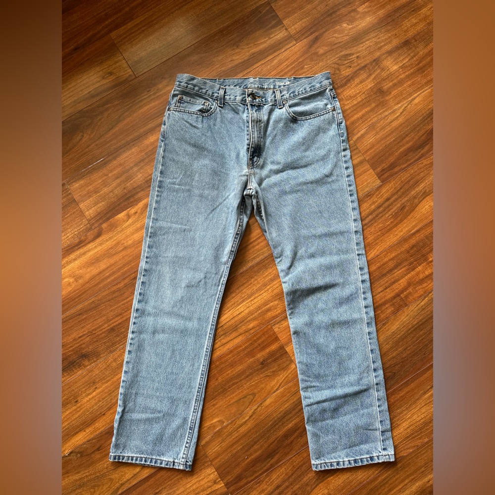 George Vintage Wash Relaxed Straight Leg Jeans - Multiple Sizes 👖